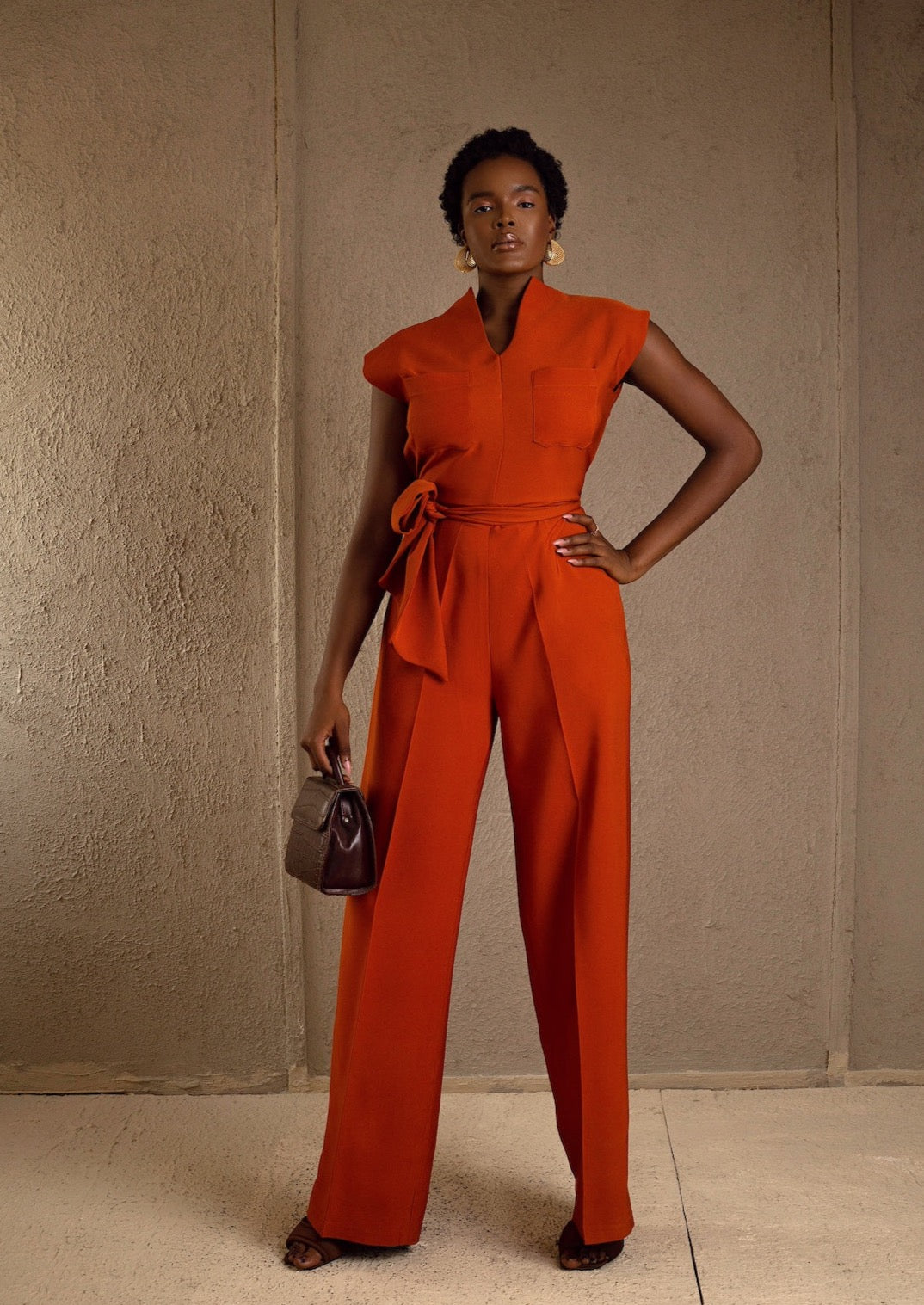 Wonuola Jumpsuit Burnt Orange