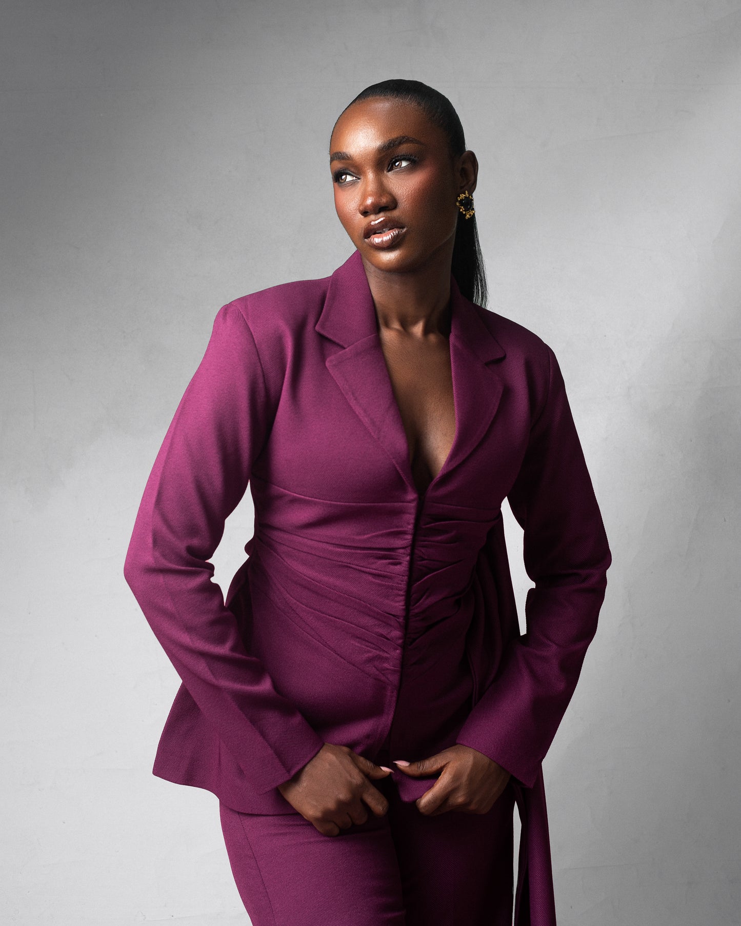 Latifah Suit set Magenta