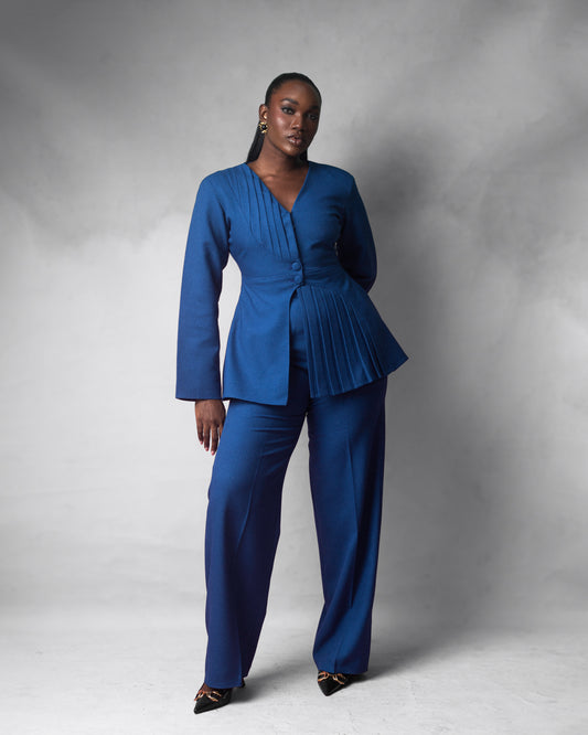 Thandie suit set Blue