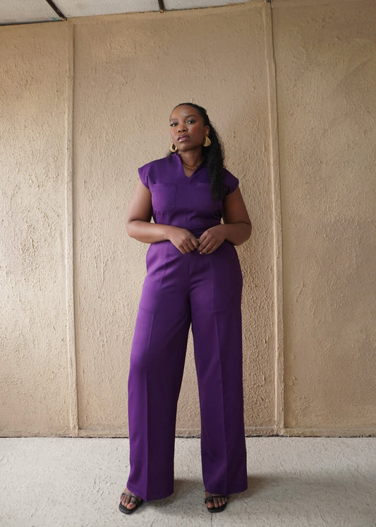 Wonuola Jumpsuit Purple