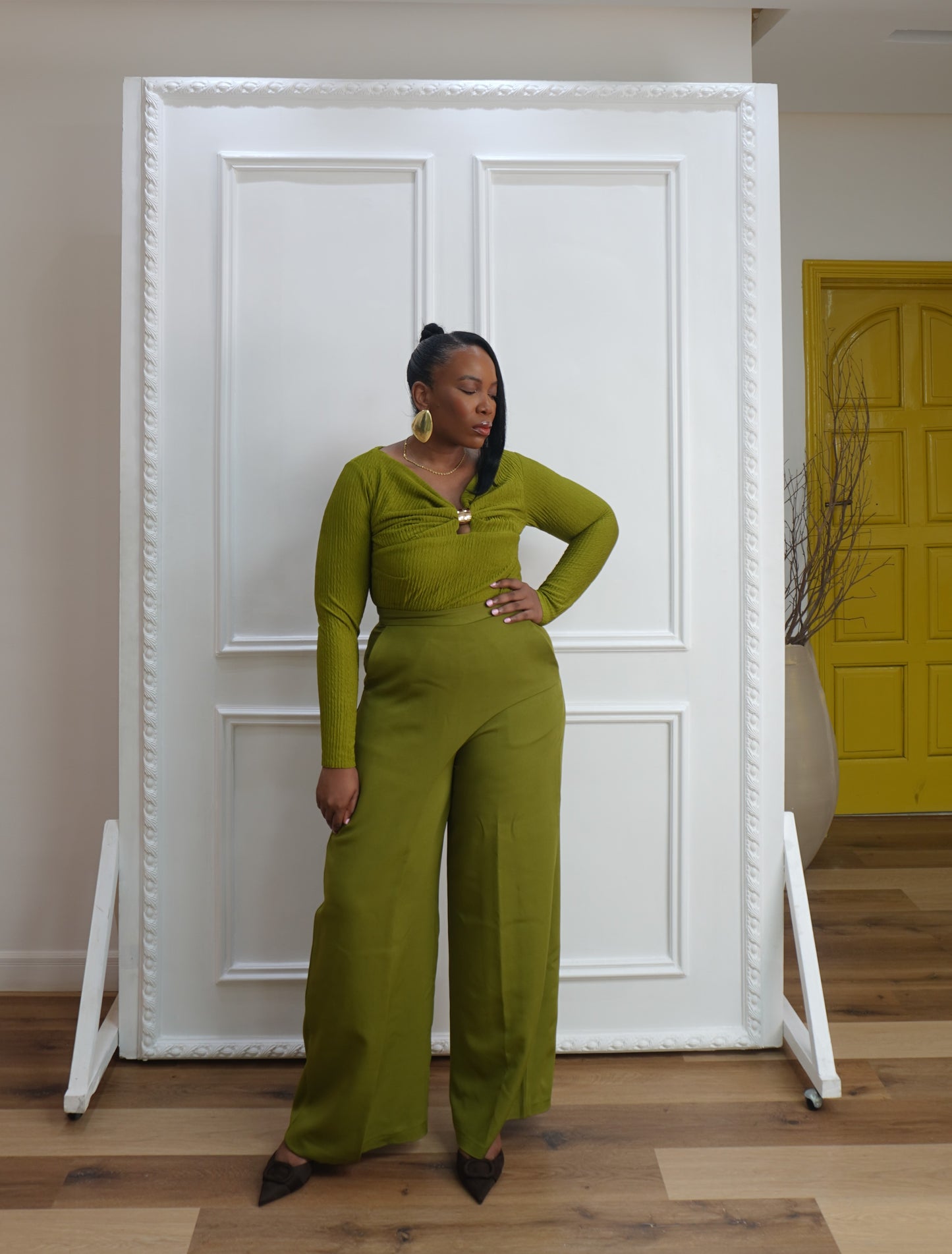 Faith Pants Olive Green