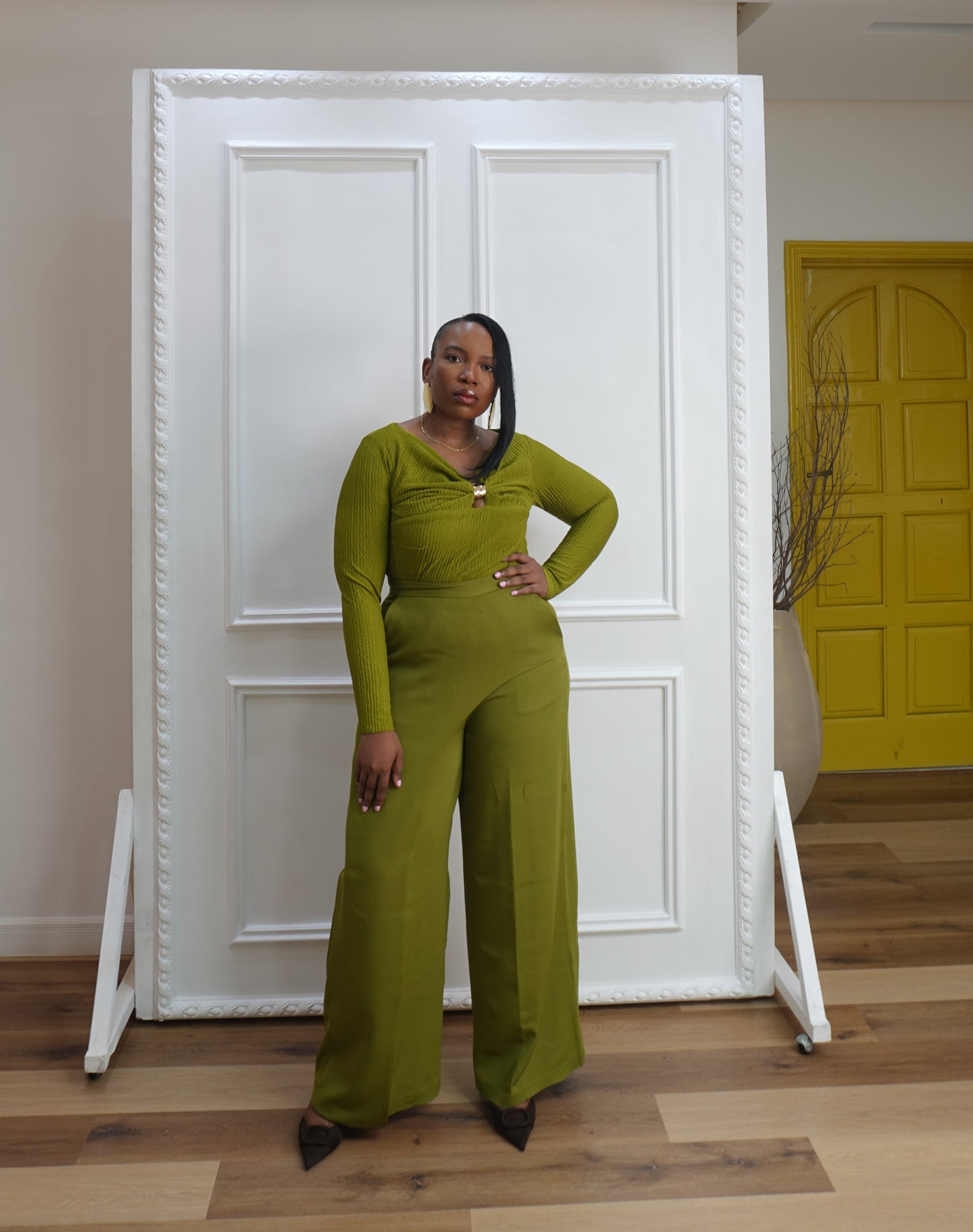 Faith Pants Olive Green