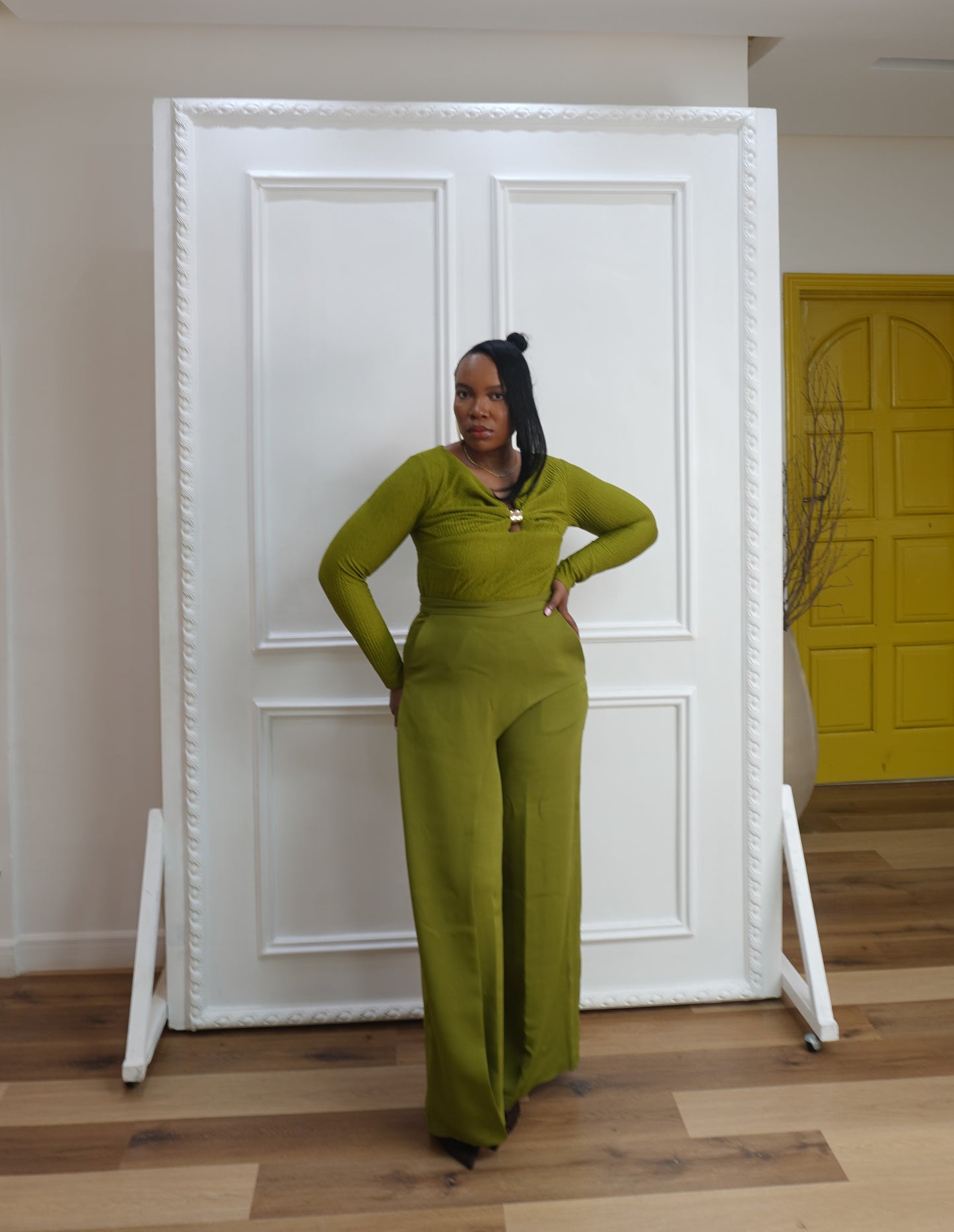 Faith Pants Olive Green