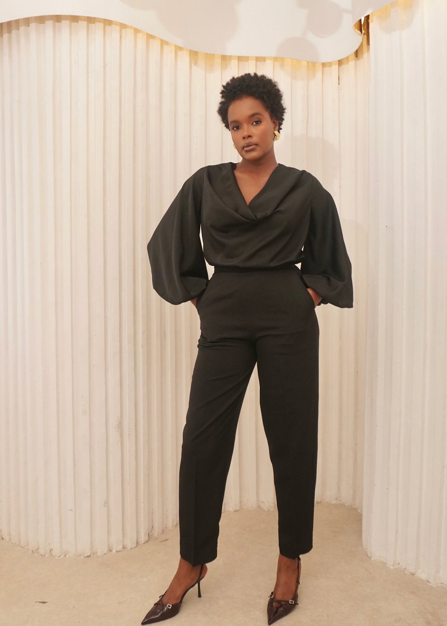 Tamara Slim Fit Pants Black