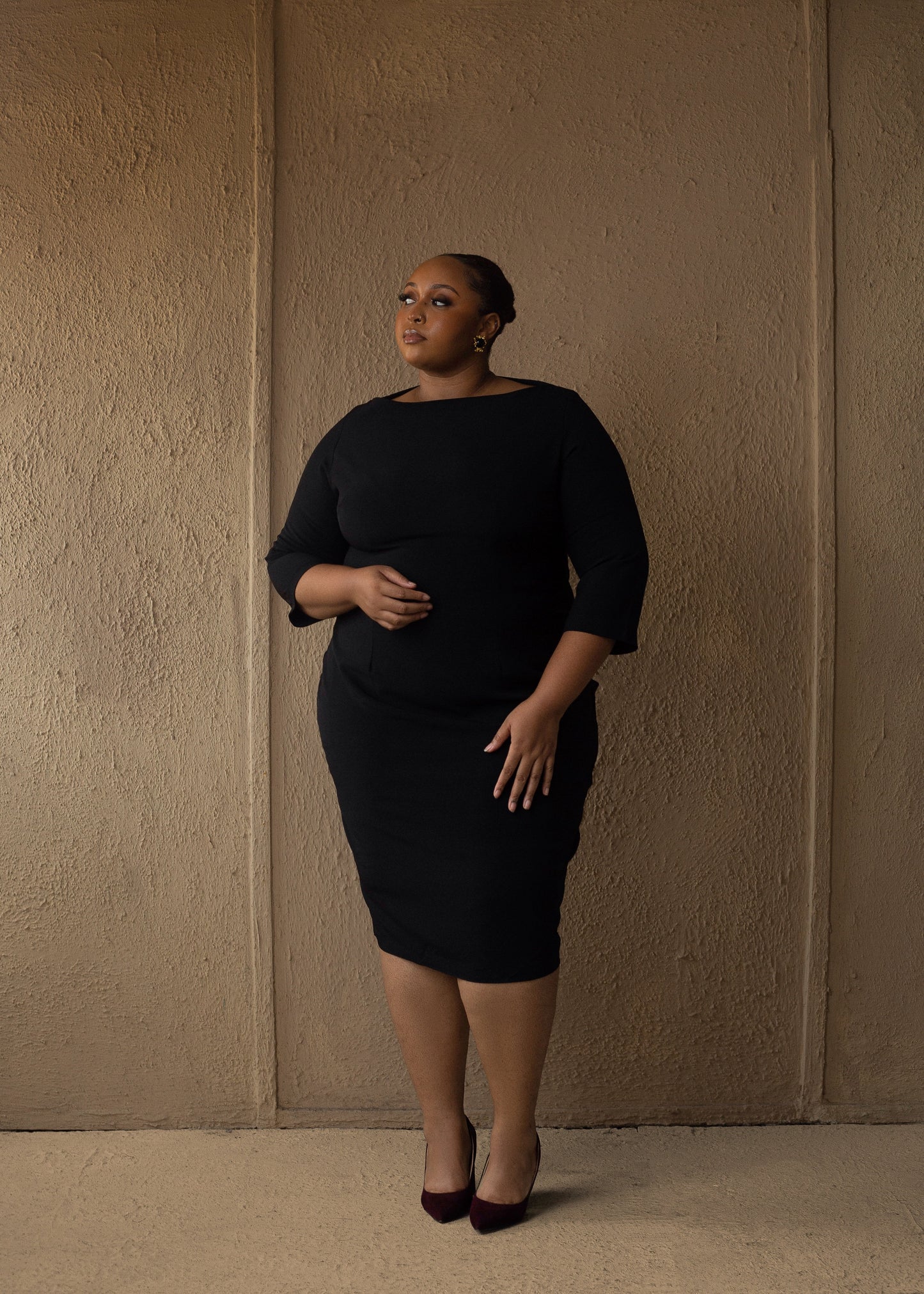 Essential Midi Dress Black