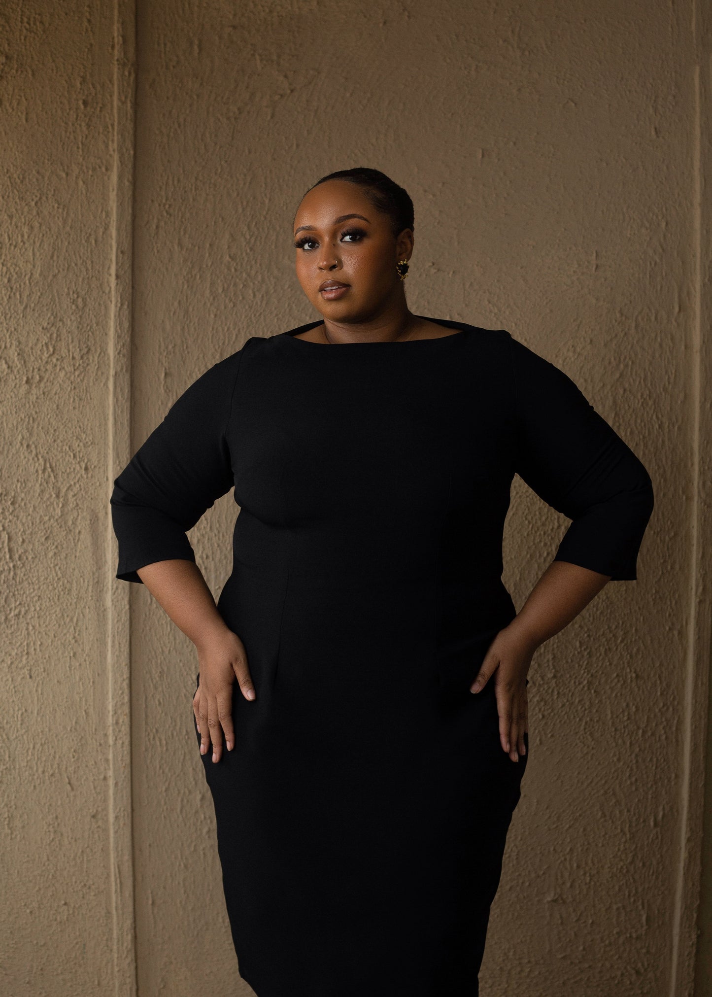 Essential Midi Dress Black