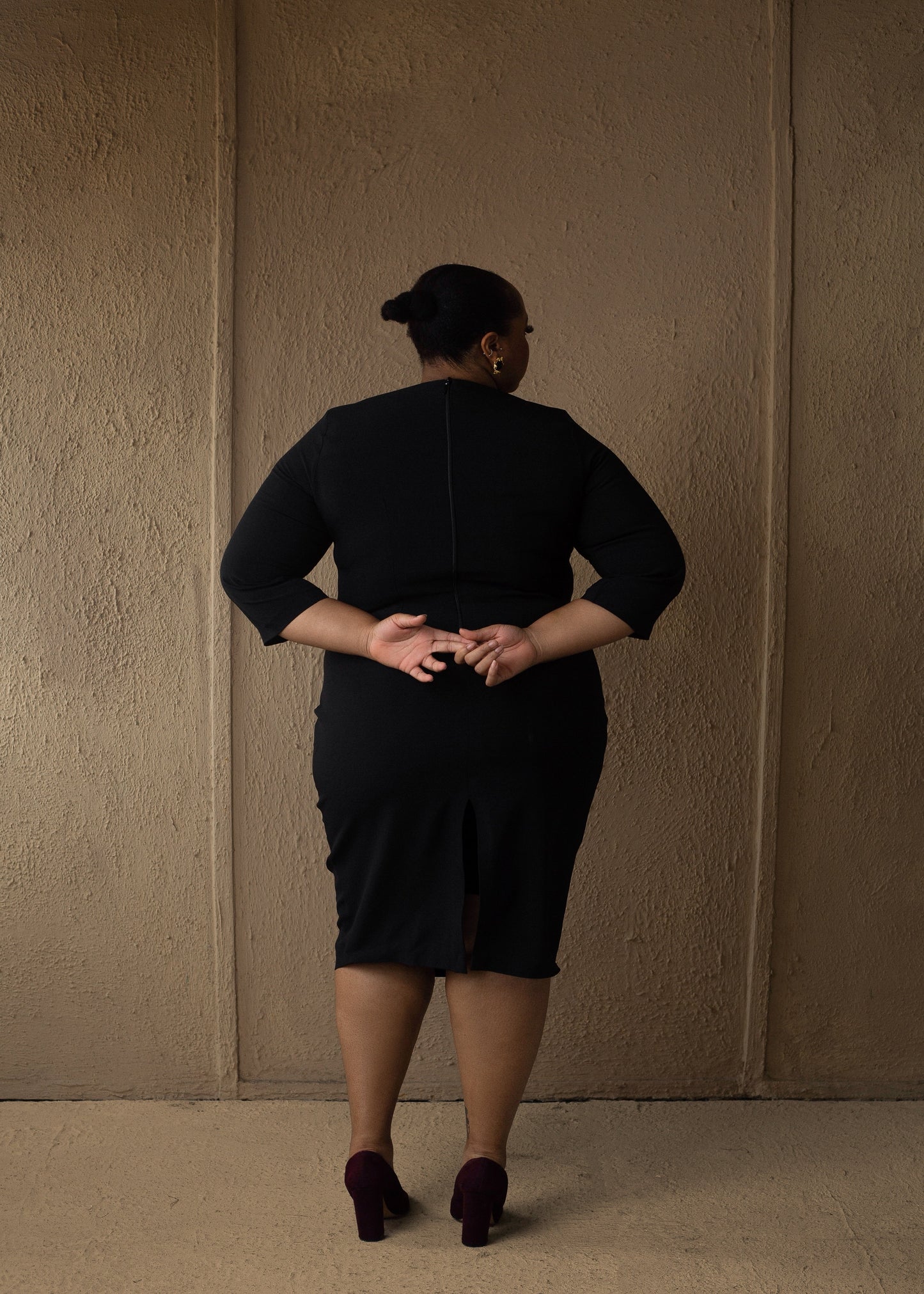 Essential Midi Dress Black