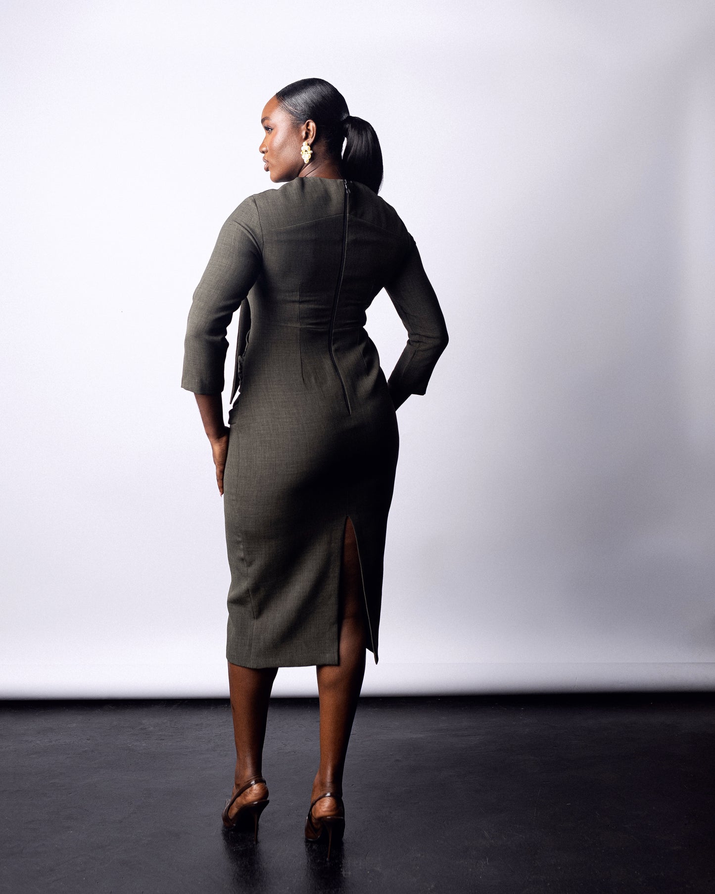 Kosi Dress Army Green