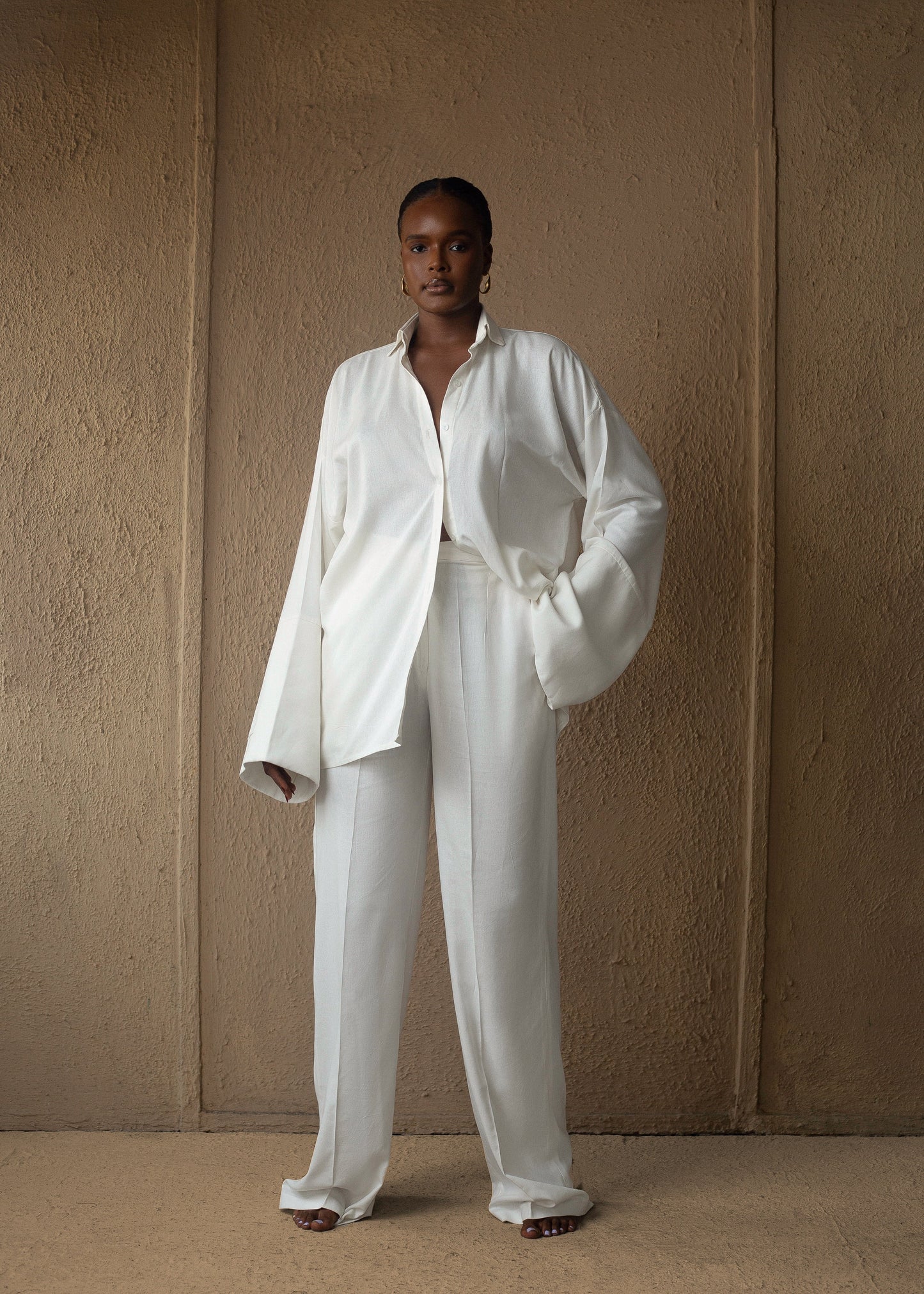 Easy pants linen off white