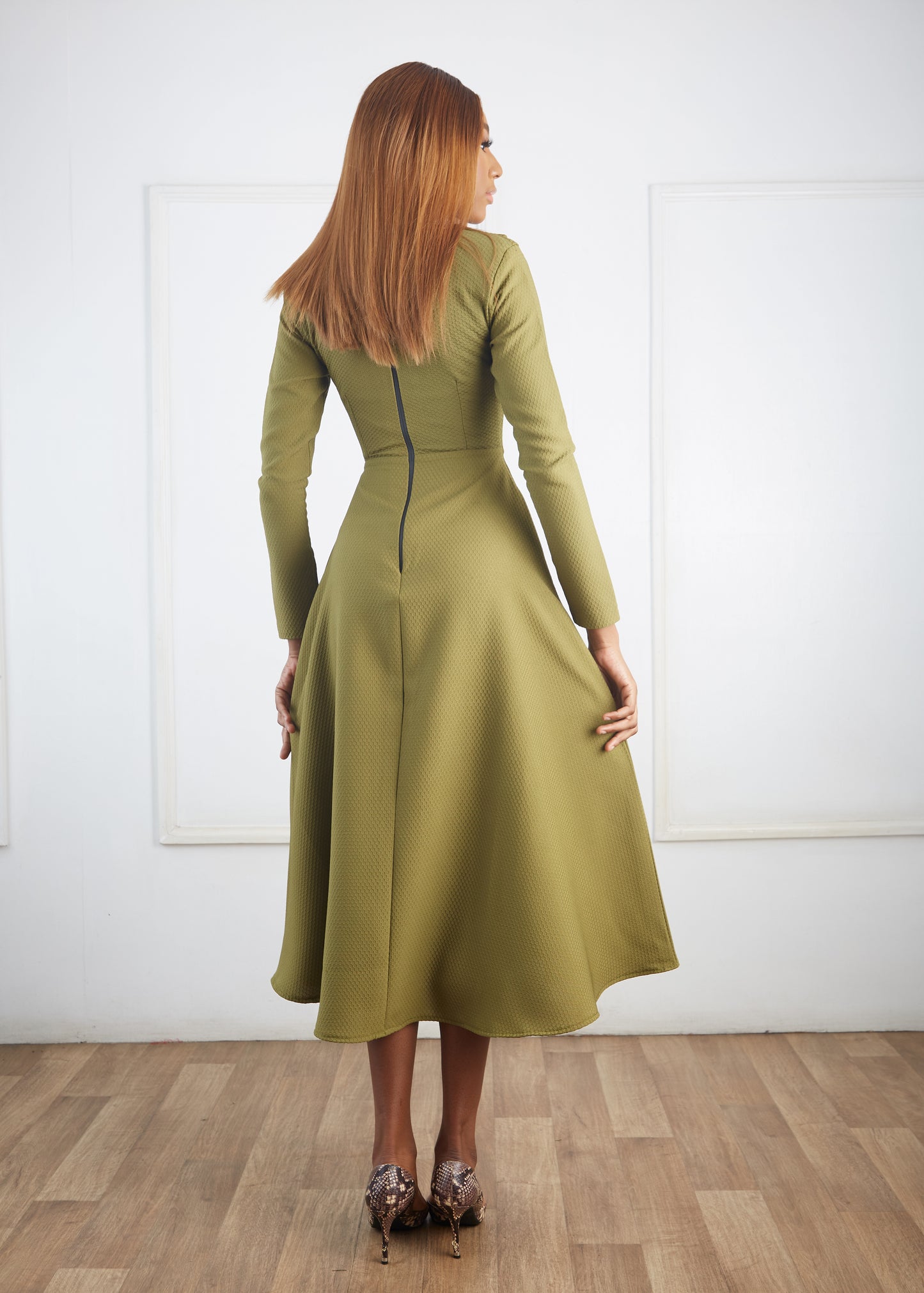 FOLAWE DRESS OLIVE