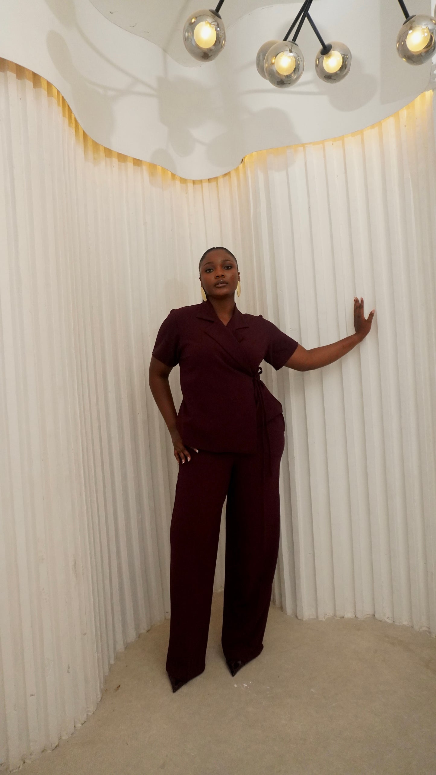 Tamara pant Burgundy 2