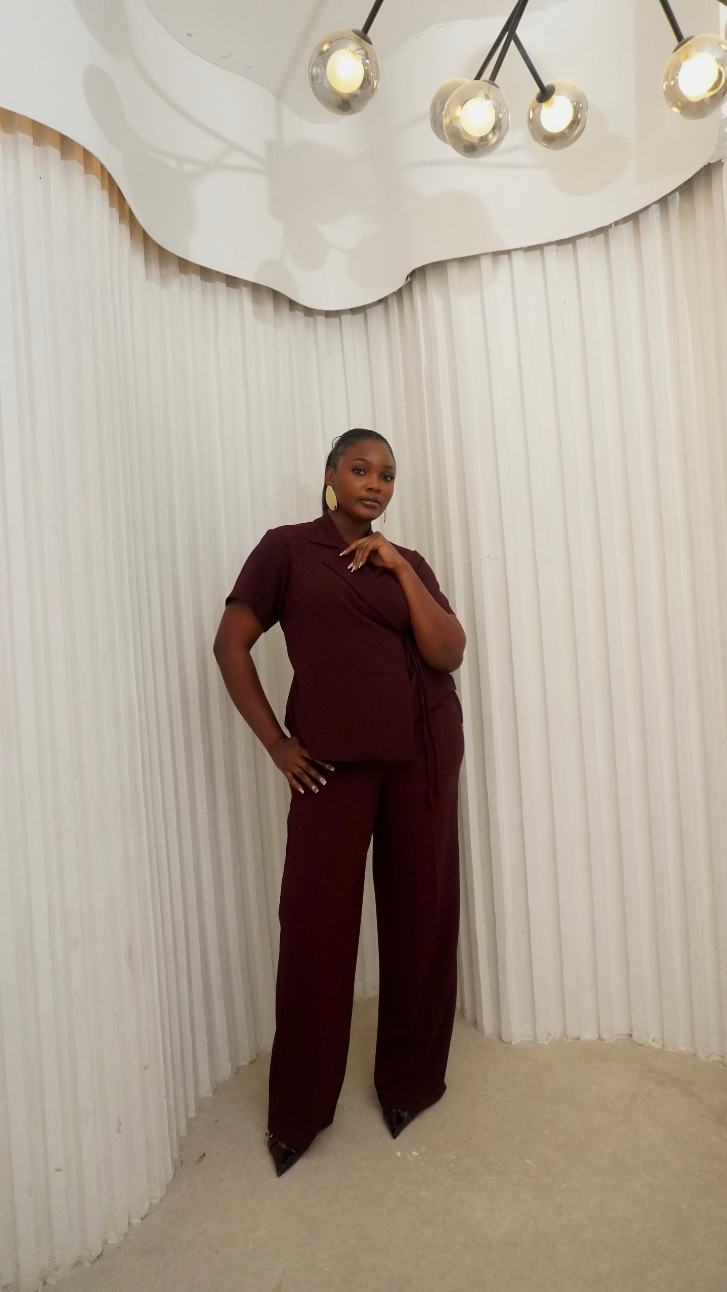 Wrap Top Burgundy