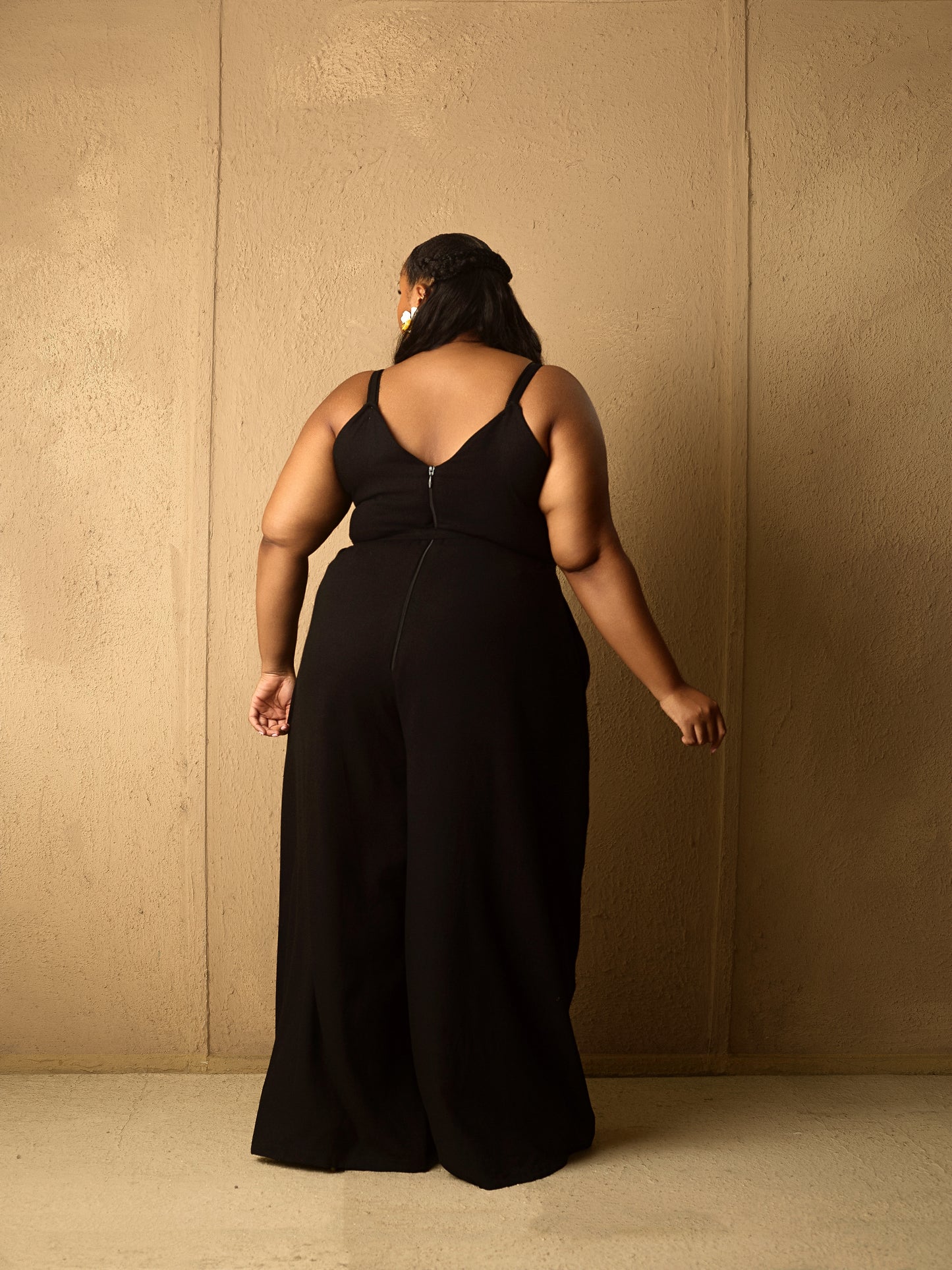 Easy Spaghetti Strap Jumpsuit Black