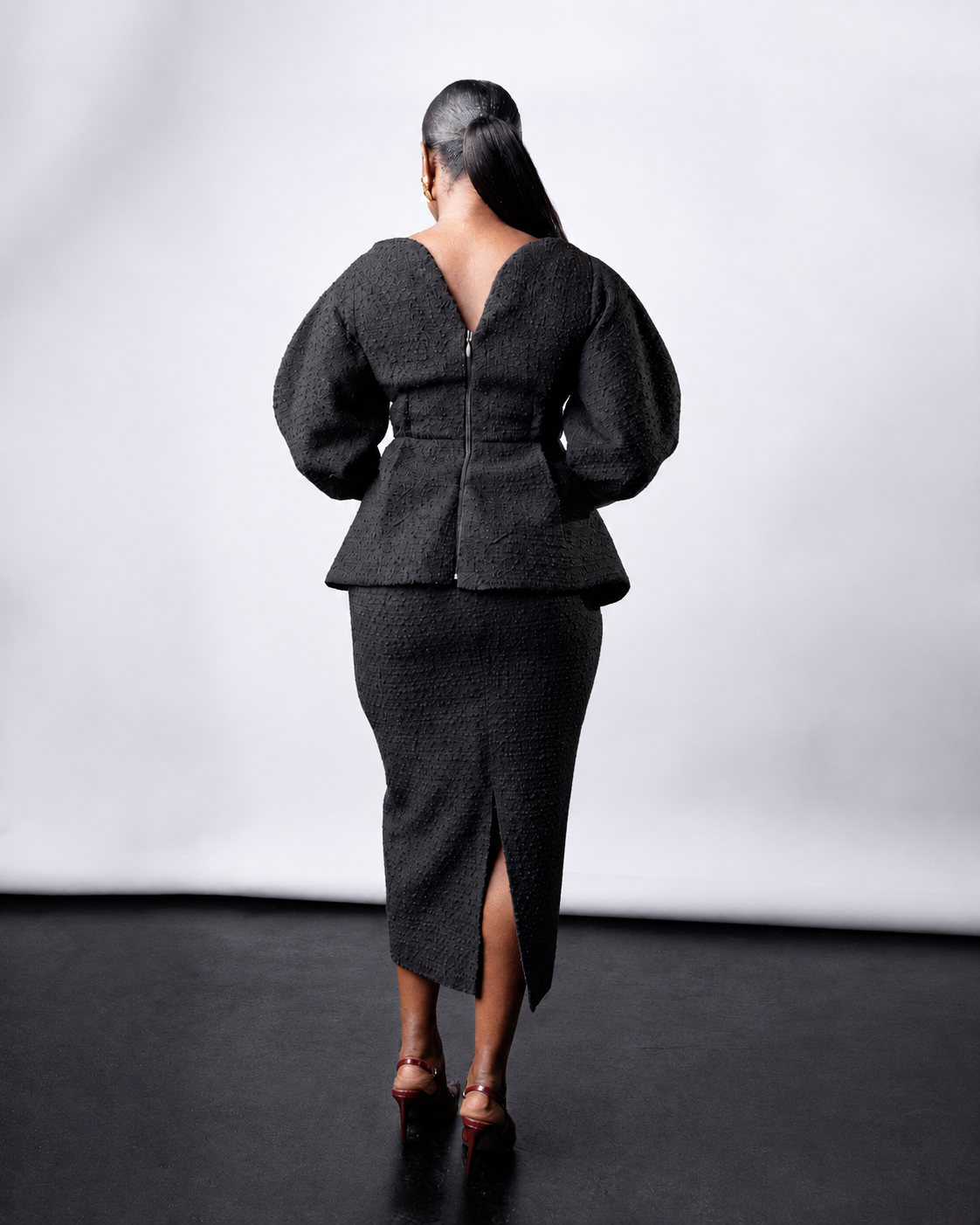 Thembe Skirt Set Black