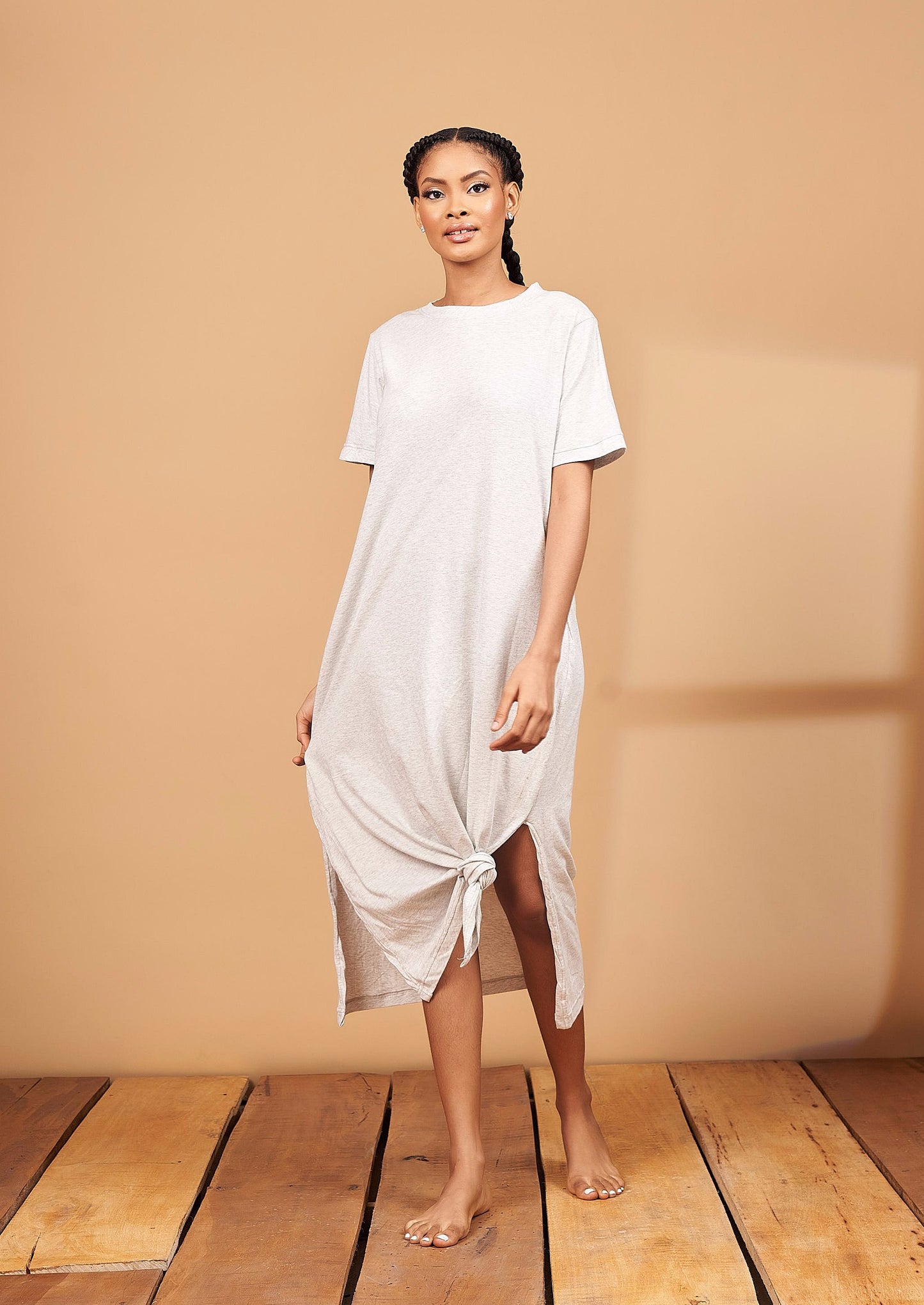 Tee Shirt Dress Grey