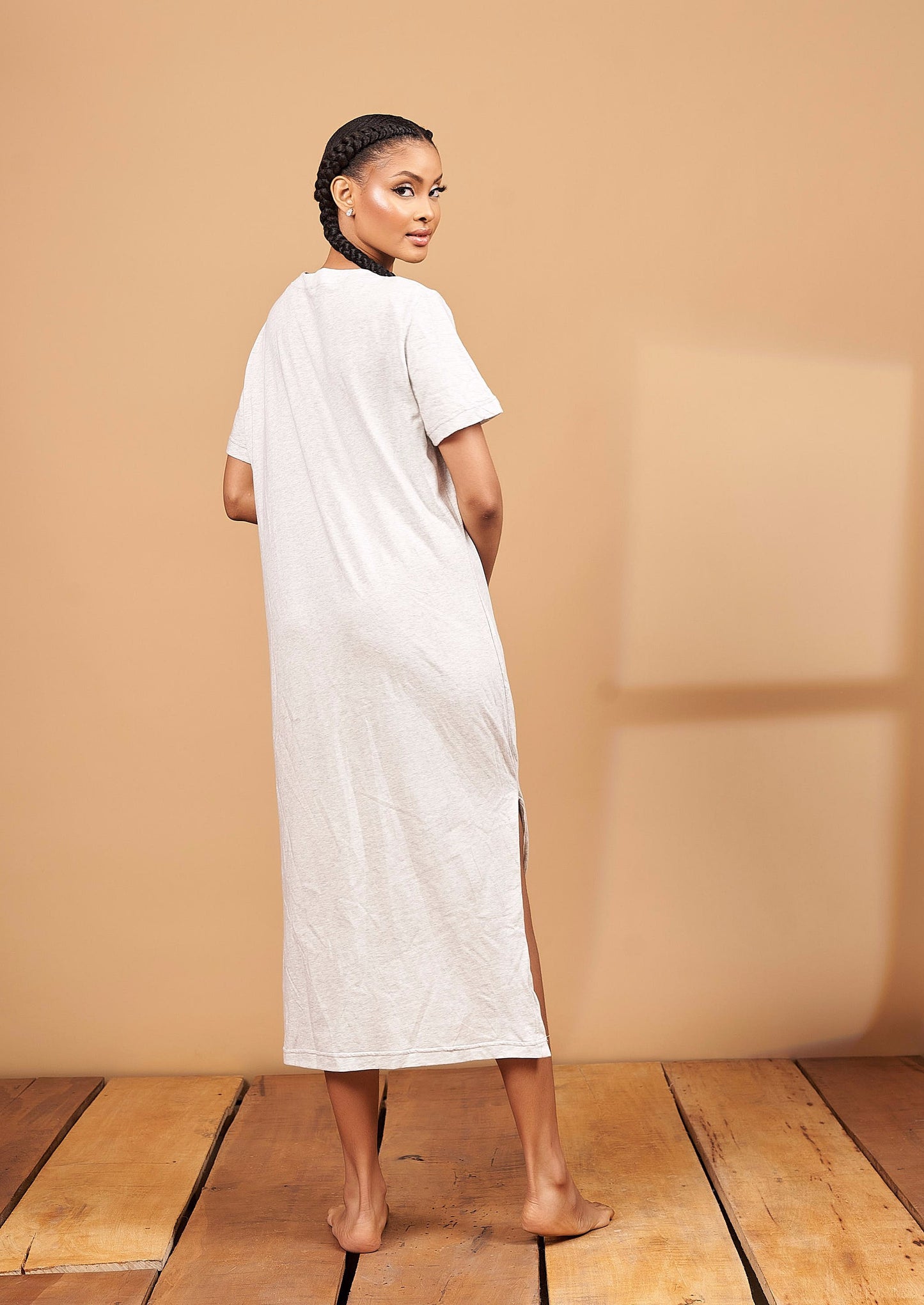 Tee Shirt Dress Grey