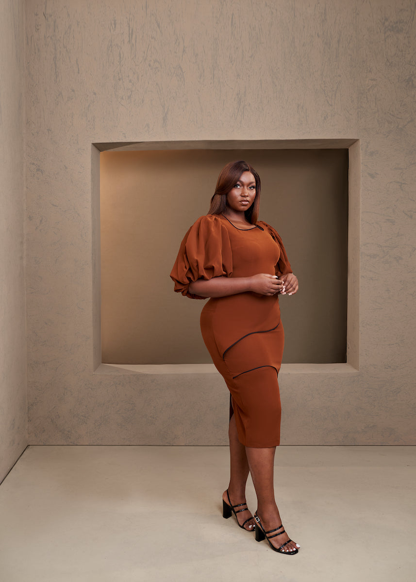 Ibijola Dress - Rust