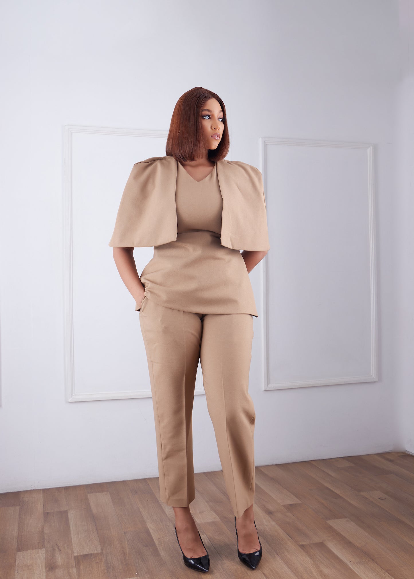 Omosede Pant Set Nude