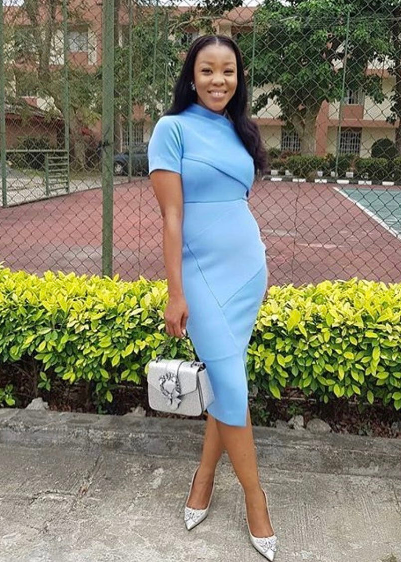 Cairo Dress - Powder blue