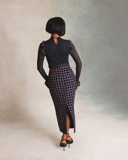 Zoya Tweed Skirt
