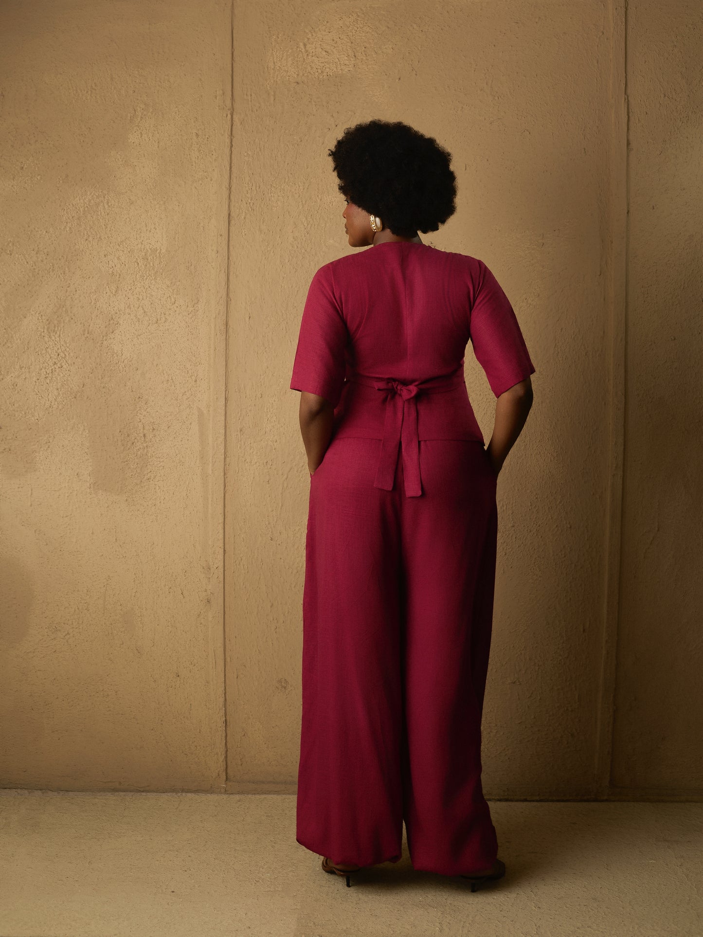 Balloon Pants Burgundy