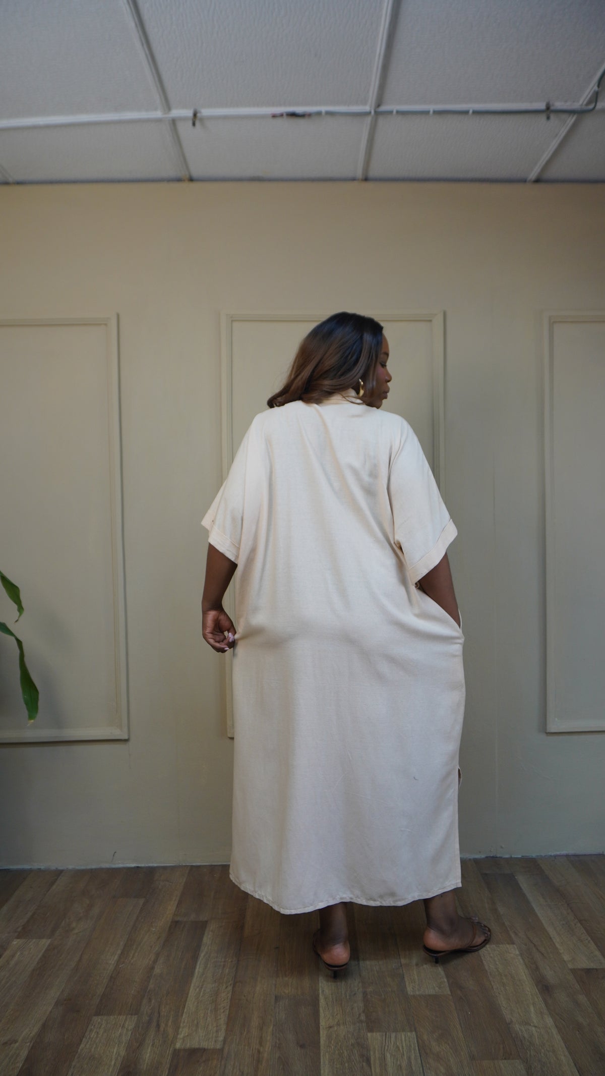 Easy Shirt Dress Beige