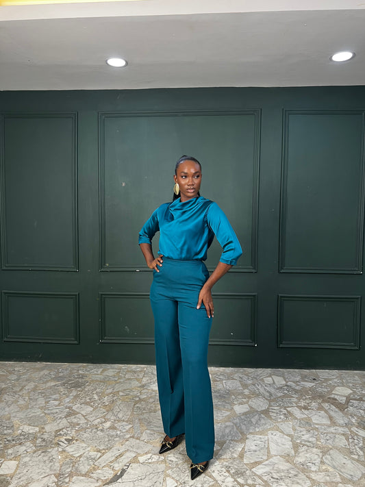 Samira Sleeved Teal