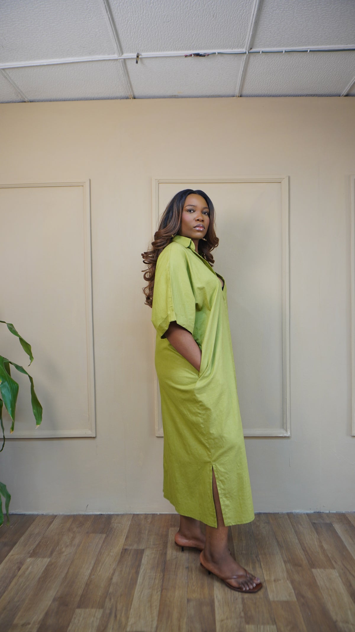 Easy Shirt Dress Lemon