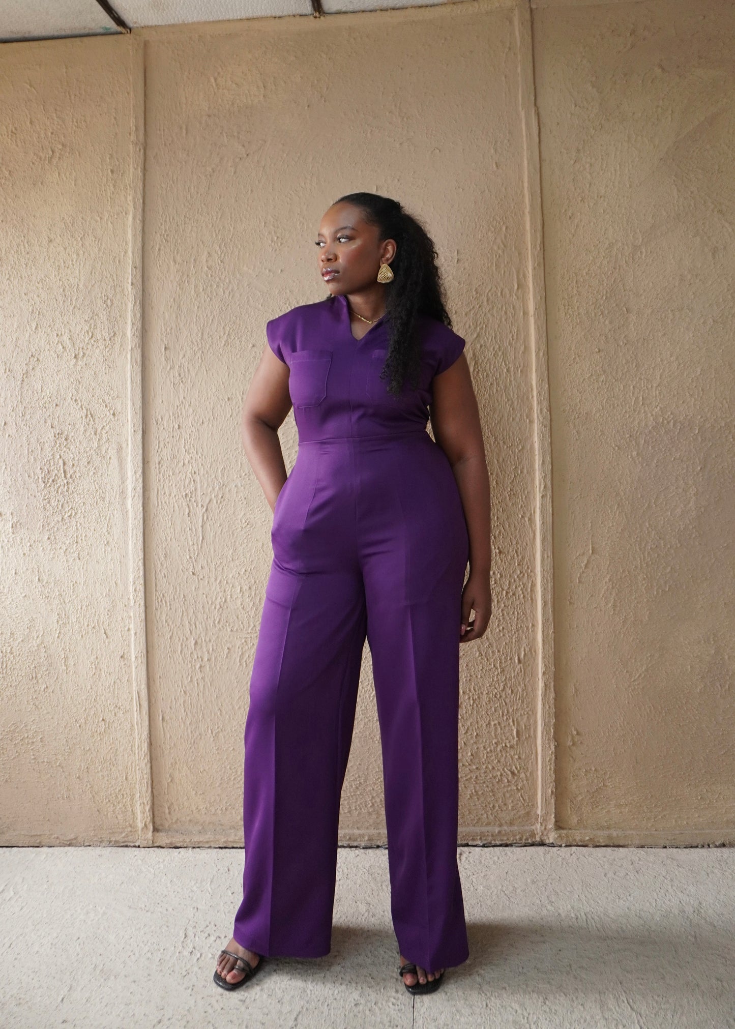 Wonuola Jumpsuit Purple