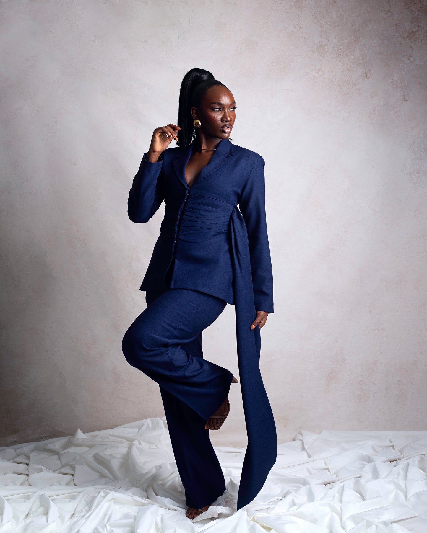 Latifah Suit set Navy