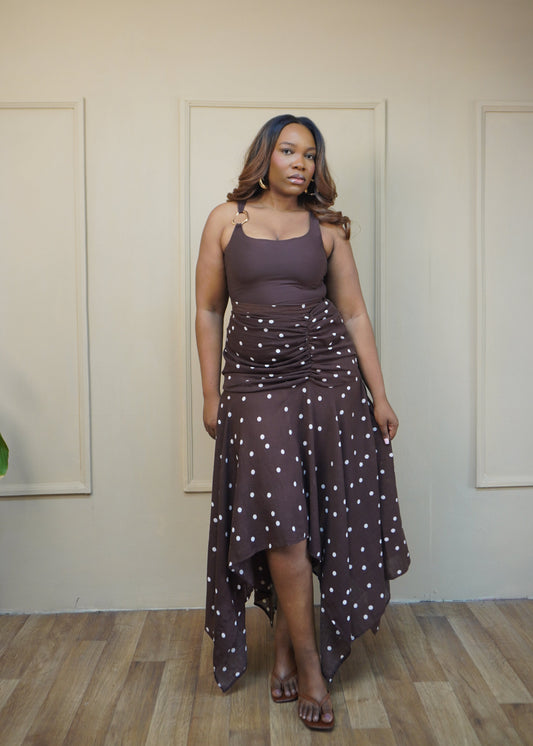 Handkerchief Skirt Brown