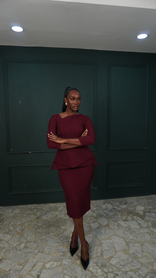Boma Dress Burgundy