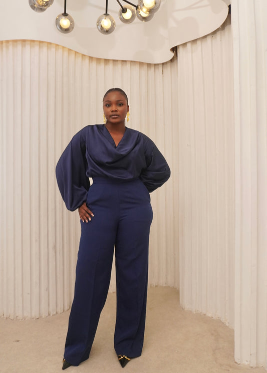Samira Sleeved Navy