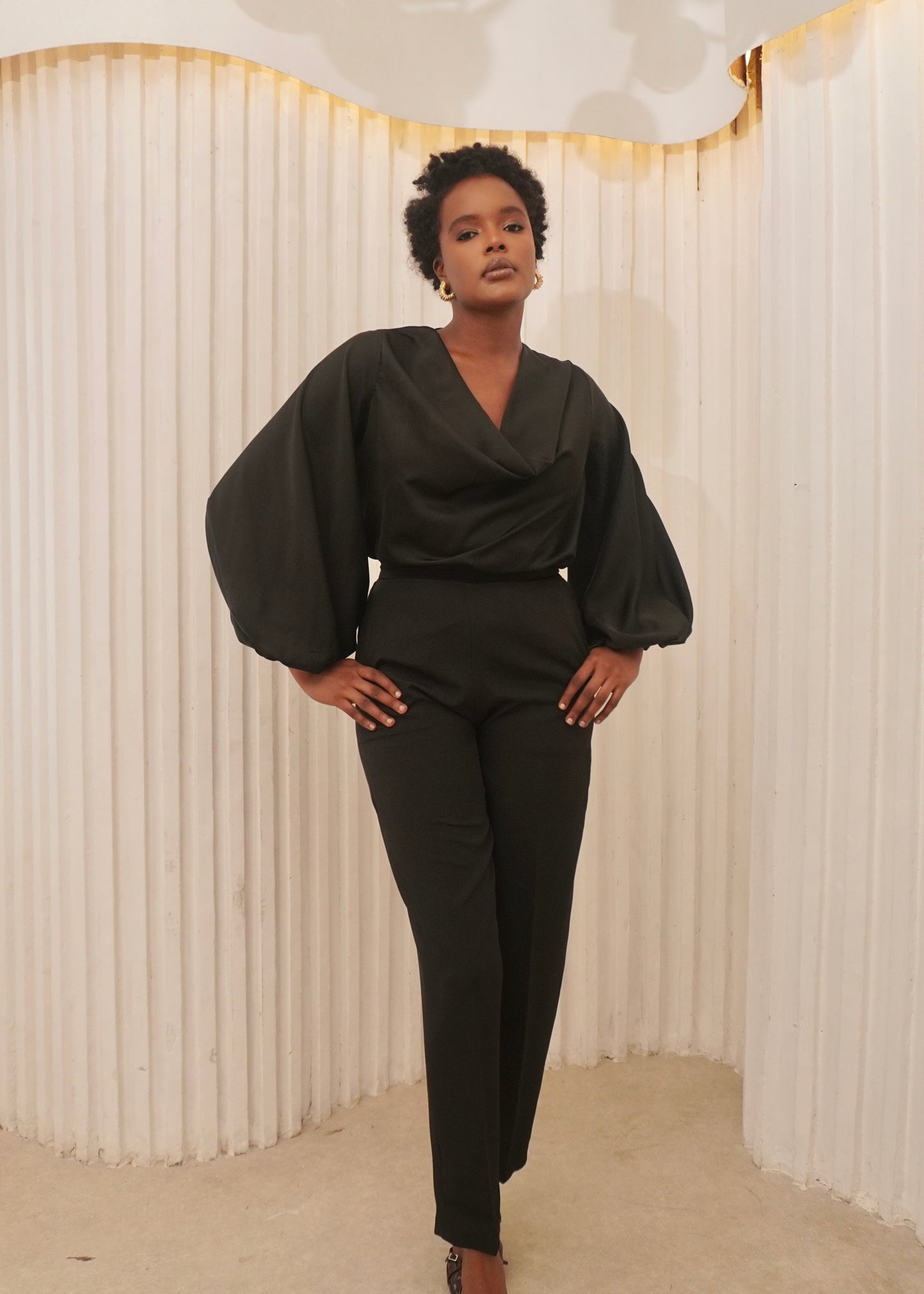 Tamara Slim Fit Pants Black