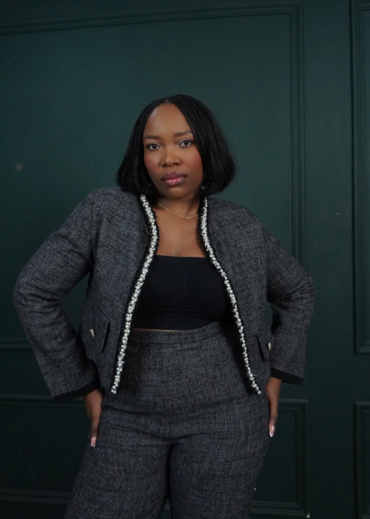 PREORDER Miriam Set Dark Grey