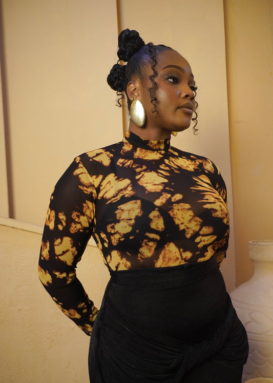 Bliss Top Yellow Floral