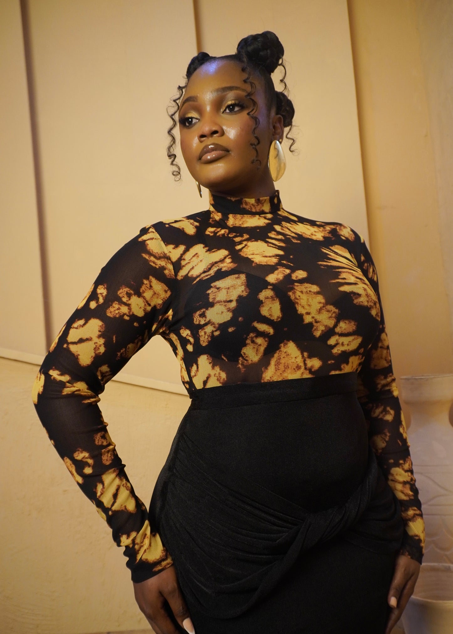 Bliss Top Yellow Floral