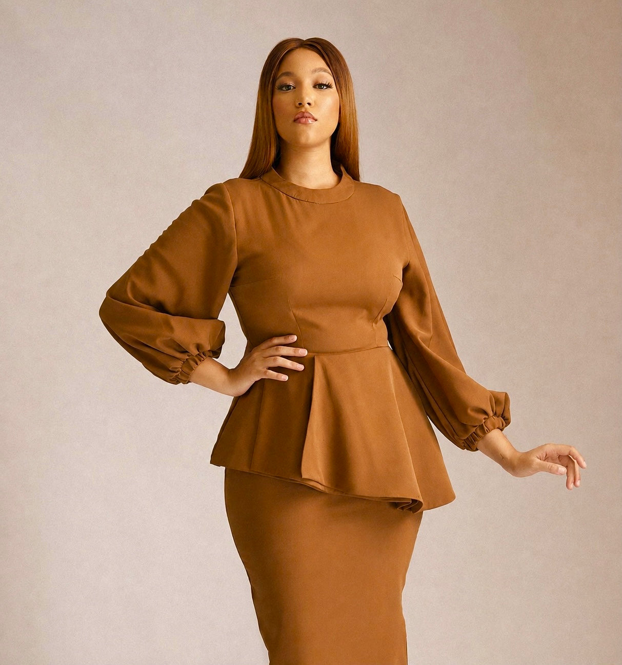 Ivie Set Brown