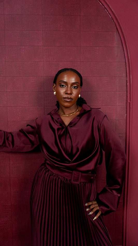 Wande Shirt Blouse Burgundy