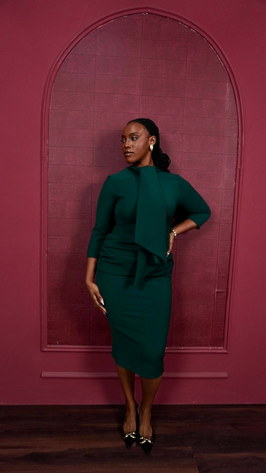 Kosi Dress Emerald Green