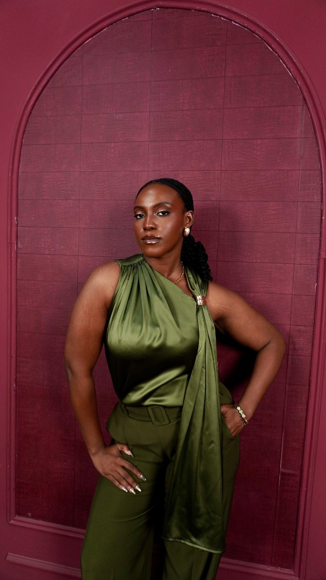 Venus Top Forest Green