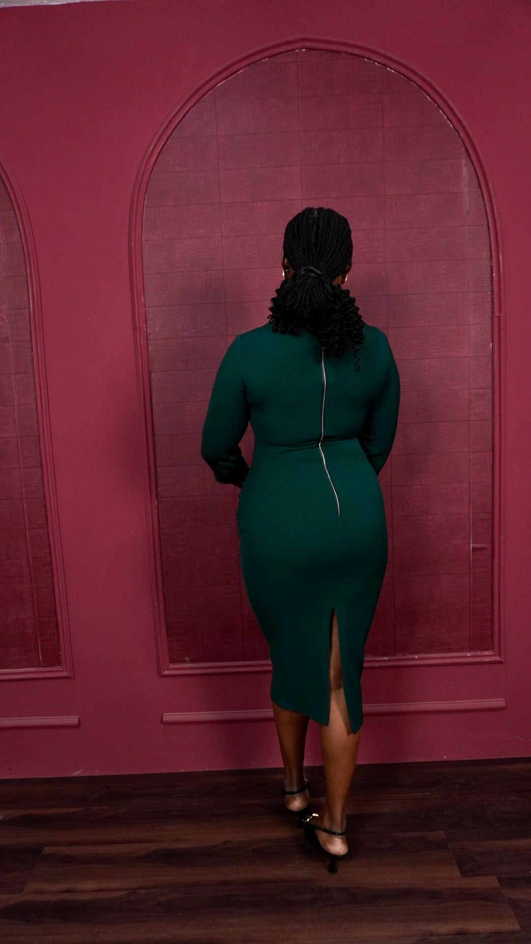 Kosi Dress Emerald Green