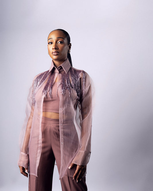 Sotonye Shirt Set Mauve