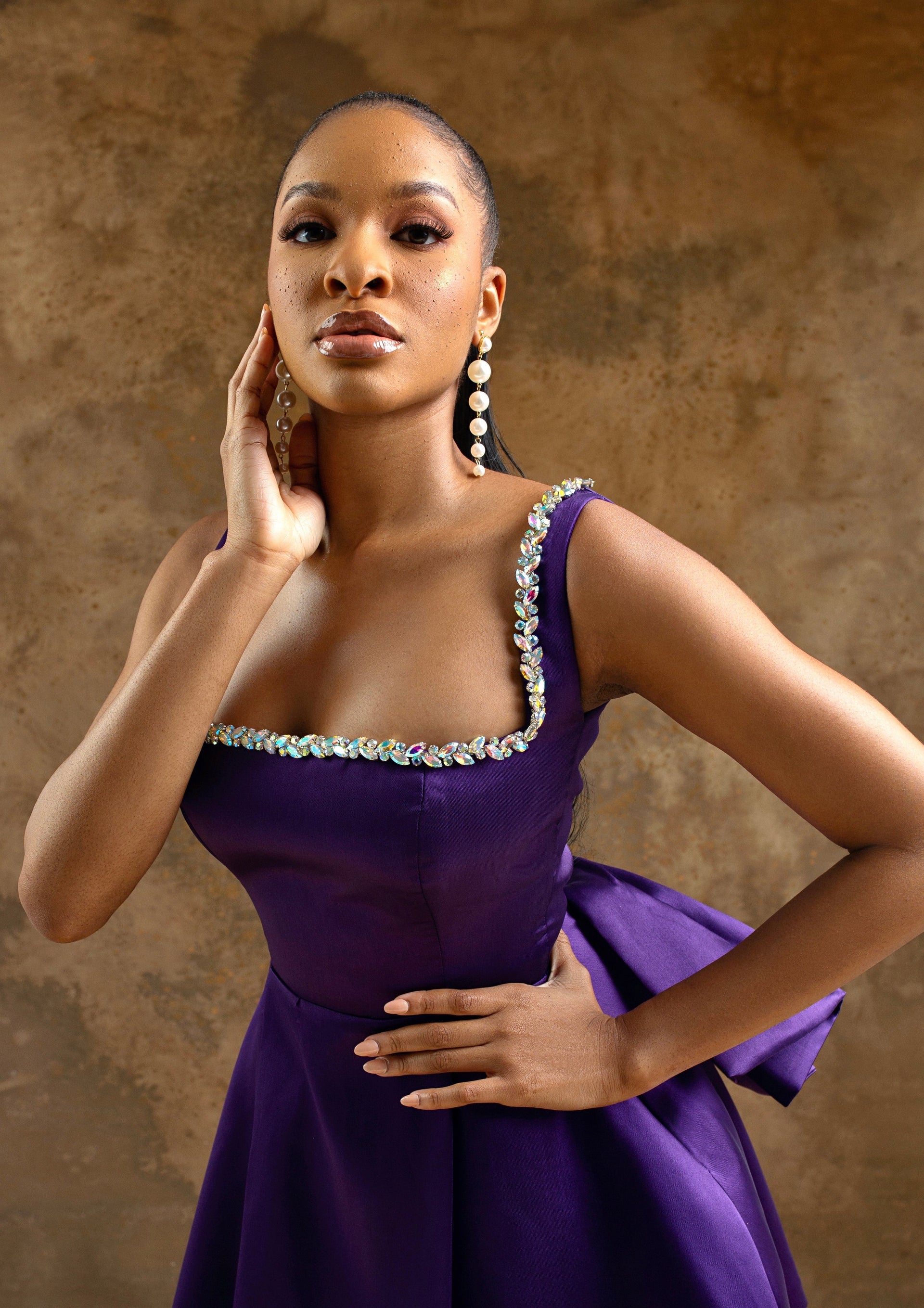 Tomilade Dress Purple – Lady Biba NG