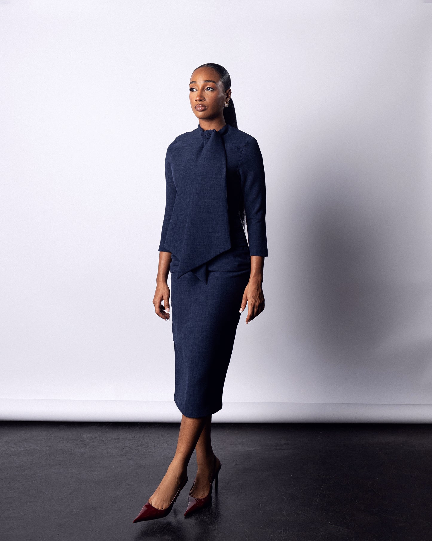 Kosi Dress Navy Blue