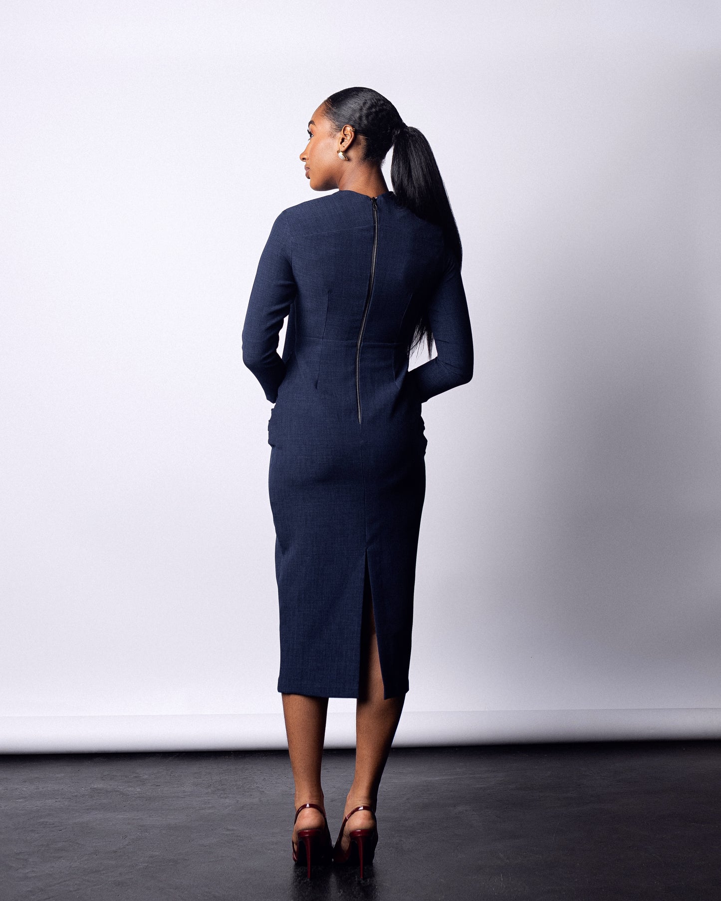 Kosi Dress Navy Blue