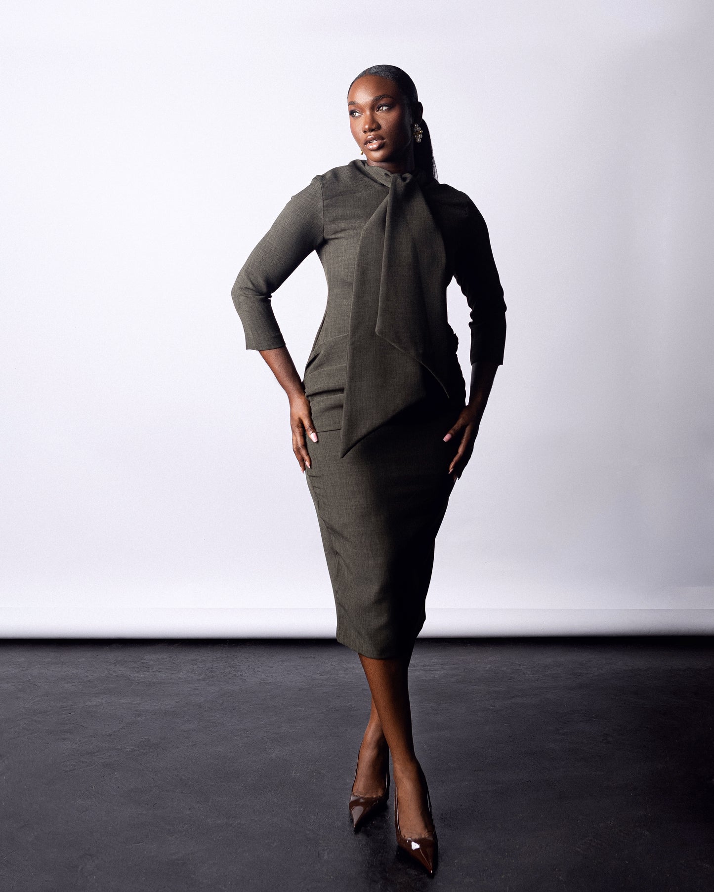 Kosi Dress Army Green