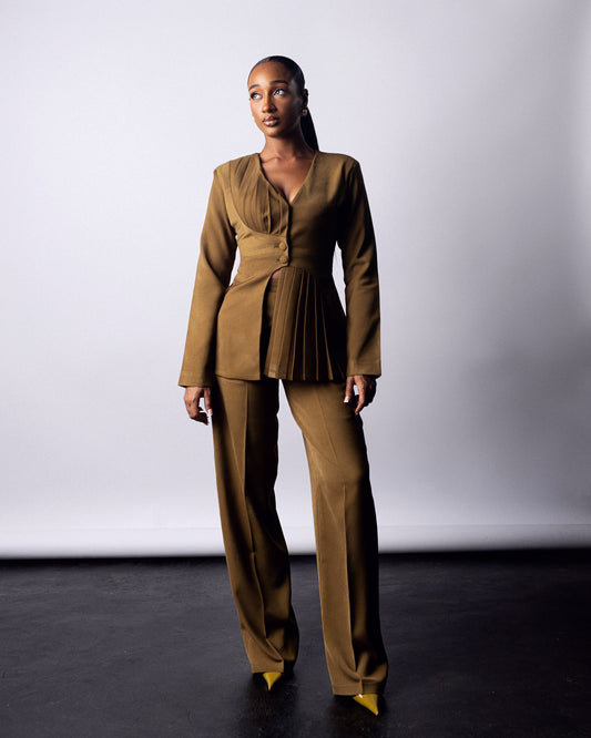 Thandie Suit Olive