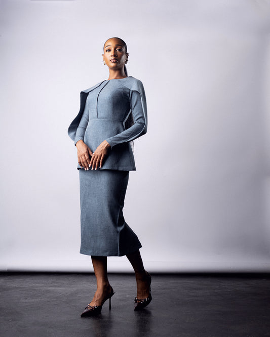 Habiba Set Frosty Blue