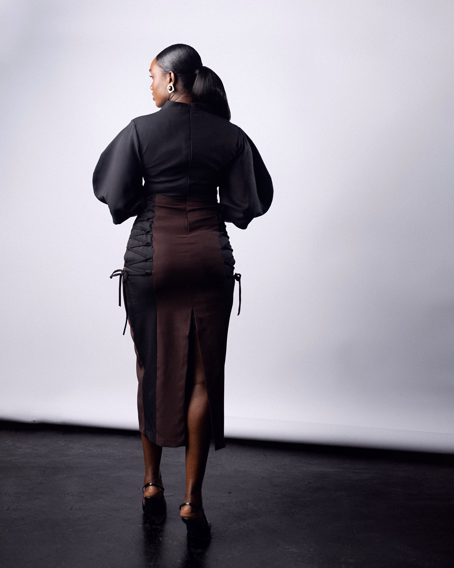Tade Dress Brown